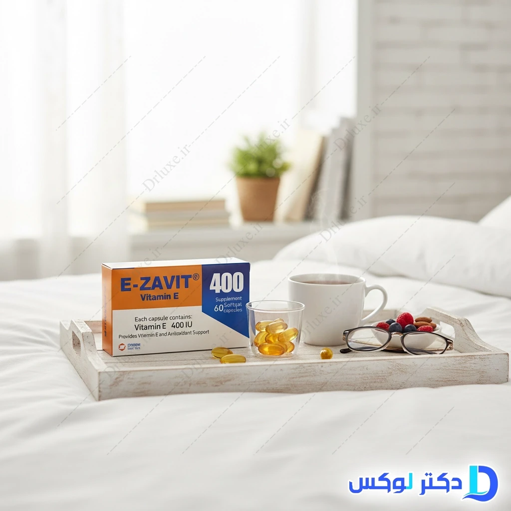 کپسول ای زاویت 400 واحد ویتامین ای زهراوی 50 عدد